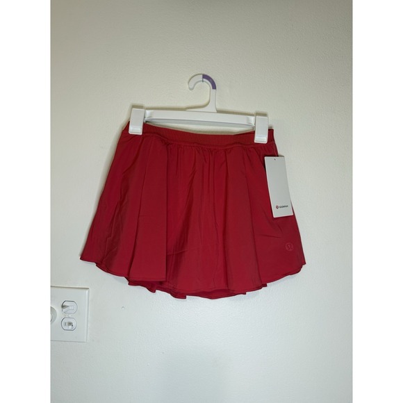 Lululemon Narrow Waistband Tennis Skirt Dark Red Women's Size 6 NWT - Picture 1 of 4
